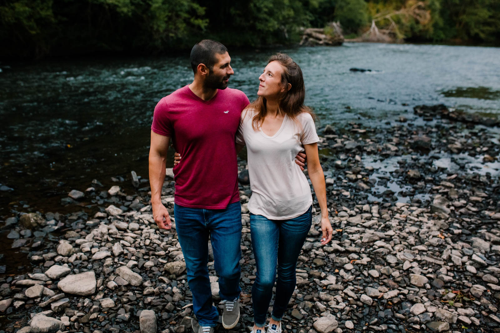 Steamy engagement session in Swatara State Park